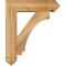 Ekena Millwork Imperial Arts and Crafts Rough Sawn Bracket w/ Offset Brace, Western Red Cedar, 6"W x 20"D x 24"H BKT0604X20X24IMP03RWR - alternate 3